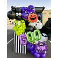 thumbnail image 2 of Kit de guirnaldas de globos para Halloween Adeyoo, morado, verde y negro, 2 of 7