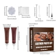 thumbnail image 3 of BotaniNest Brown For Couch For Sofa Jacket Seats And Purse With Super Easy Instructions Any Material Bonded Pleather Genuin, 3 of 7