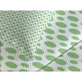 thumbnail image 4 of Ambesonne Green Quilted Bedspread Set 3 Pcs, Pop Art Retro Style Dots, King Size, Fern Green and White, 4 of 5