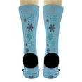thumbnail image 5 of ThisWear Christmas Apparel Winter Wonderland Snowflake Print Winter Holiday Socks 2-Pairs Novelty Crew Socks, 5 of 5
