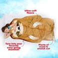 thumbnail image 3 of Silver Lilly Animal Tail Blanket - Plush Animal Sleeping Bag Blanket for Kids (Sloth), 3 of 6