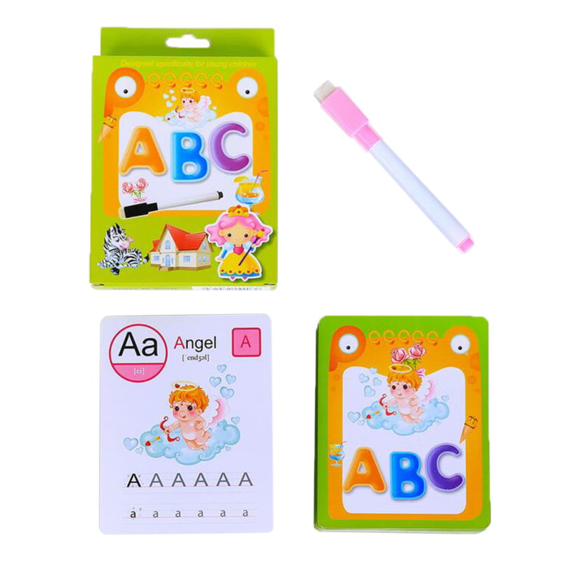 Learning Flashcards Preschool Education With Wipe-clean Pen for Teachers 