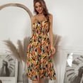 thumbnail image 1 of Summer Dresses for Women Maxi Dress Casual Resort Print V-Neck Slip Dress, 1 of 6