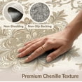 thumbnail image 6 of ODIKA Beige Traditional Symmetrical Botanical Scrollwork Vintage for Home Office, Gaming Room, Under Desk, Non-Slip Chair-Friendly, 6 of 7