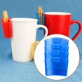 thumbnail image 1 of Soporte para té para tazas, soporte para , almacenamiento para servir, colgante con borde de taza, colgador para té, fabricante de bebidas para casa de té, 4 piezas Azul Baoblaze Contenedor de bocadillos, 1 of 8