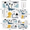 thumbnail image 2 of FMSHPON Cartoon Dinosaur 4 Piece Bathroom Set Shower Curtain Bath Rug Contour Mat and Toilet Lid Cover, 2 of 8