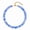 Cloudy Blue, variant on Colorful Resin Acrylic Beaded Choker Necklace for Women Golden Multicolor Statement Necklace Adjustable Trendy Boho Summer Jewelry