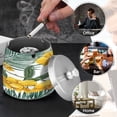thumbnail image 4 of Iauyy Stainless Steel Home Ashtrays -Odor-Free Cigar Smokeless Ashtray Unique Christmas Gifts for Men Car Office Indoor Outdoor 3.54×3.46in,Yellow Orchid, 4 of 6