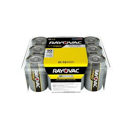 Rayovac UltraPro Alkaline, D Batteries, 12 Count (Best D Cell Batteries)