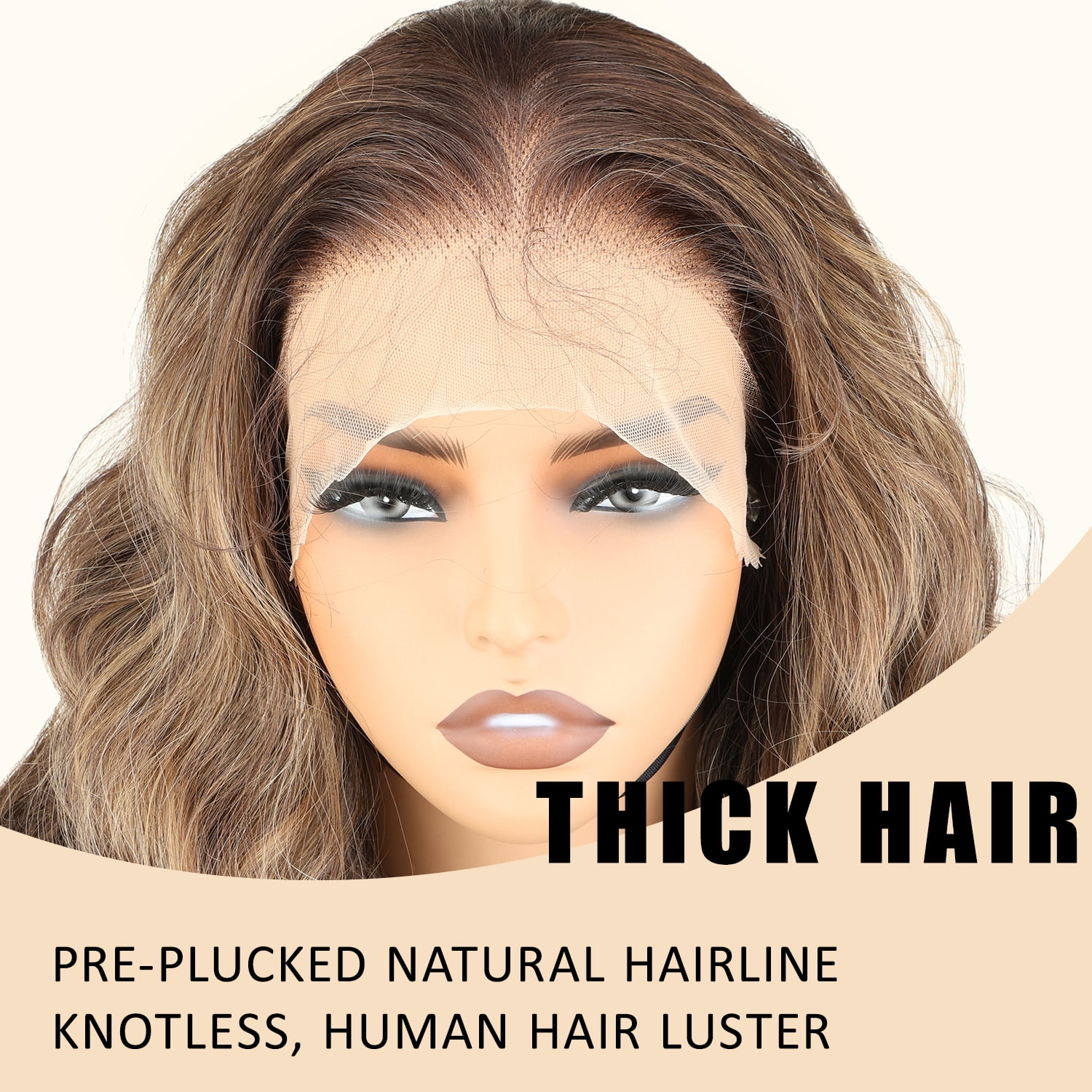 13x6 Lace Frontal Wig Highlighted 32 Inch Body Wave Pre Plucked Babyhair Transparent HD Lace Heat Friendly Highlights Brown Bouncy Synthetic Hair