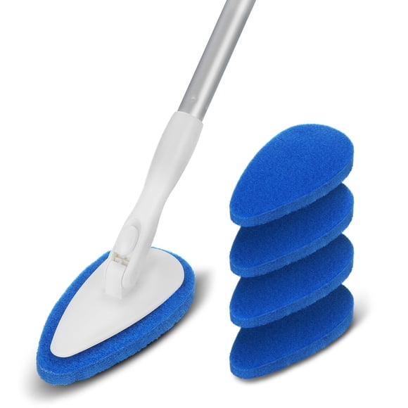 Cepillo de limpieza Qaestfy para ducha y bañera con mango de 130 cm