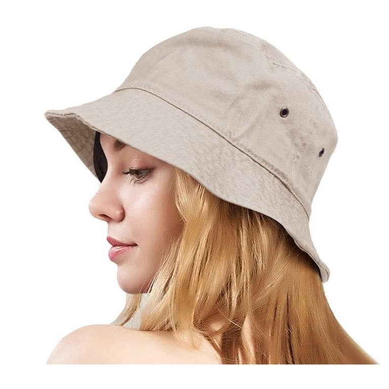 Cotton Denim Bucket Hats Packable Summer Sun Protection Umeepar Unisex 2 Pack Denim Bucket Hat Packable Cotton Beach  main image 2