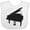 AA-White, variant on Inktastic Piano Silhouette Boys or Girls Baby Bib