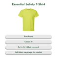 thumbnail image 3 of Hanes Men's Essential Safety T-Shirt, CVC 60/40 Cotton/Poly, Safety Green/Orange Tee, 2XL, 9-Pack, 3 of 9