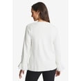 thumbnail image 2 of Jessica London Women's Plus Size Lace Cuff Pullover, 2 of 5