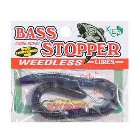K&E Lures Original Bass Stopper, 2 Weedless Hooks (Best Weedless Bass Lures)