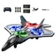 thumbnail image 3 of Avión teledirigido con luz, regalo para niño, helicóptero, de 360 degree, planeador RC portátil, juguete volador para exteriores, avión RC Azul, 3 of 8