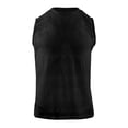 thumbnail image 4 of Tank Tops Men Summer Casual Loose Fit Lace Hollow out See through Crewneck Sleeveless Shirt Beach Tanks, 4 of 5