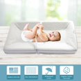 thumbnail image 4 of LA Baby 4-Sided 32" Diaper Changing Pad with 100% Organic Cotton Top Layer on Waterproof Cover, Ecru, 4 of 6