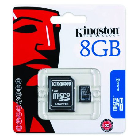Kingston 2 Gb Mobility - Kingston 8 GB microSDHC Class 4 Flash Memory Card SDC4/8GB