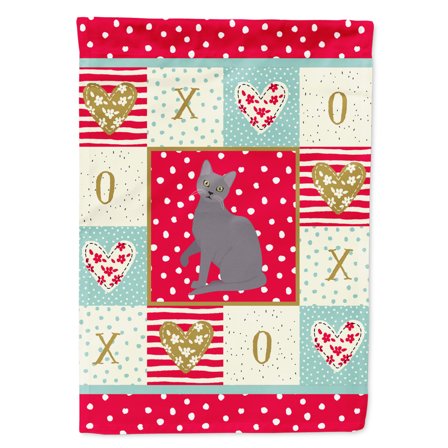 Carolines Treasures CK5767GF Korat Cat Love Flag Garden Size Small multicolor