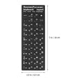 thumbnail image 2 of 5 Feuilles Autocollants Clavier Étiquette Clavier Russe Décoration Accessoire Informatique, 2 of 8