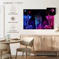 thumbnail image 5 of Elephant Stock Party Cocktails Wall Art - Horizontal Canvas Wall Art - Dining Room Wall Decor - Food And Drink Canvas - Black And Purple Decor - 36" x 24", 5 of 8