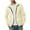 Beige, variant on LEBONYAR Men's Trendy Full Zip Up Standing Collar Solid Colored Long Sleeve Lightweight Pockets Loose Fit Casual Versatile Sweatshirts,Sizes S-2XL