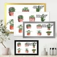thumbnail image 4 of Designart 'Cactus and Succulents In A Clay Pot ' Traditional Framed Art Print, 4 of 4