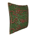 thumbnail image 2 of Fotbe Red Snake Pattern Velvet Decorative Throw Pillow Covers with Elegant Piping, Soft Plush Cushion Cover for Sofa, Bed, Car, Office-18"x18", 2 of 8