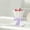 Purple, variant on Emdiqzs Bow Knot Ceramic Goblet Footed Cup for Tea Dessert Ice Cream 3 Colors