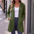 thumbnail image 3 of Lutiedan Womens Zip Up Hoodies Fall Fleece Hooded Sweatshirts Casual Winter Long Sleeve Jacket with Pocket S-XXL, 3 of 8