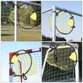 thumbnail image 1 of COOPHYA 2Pcs Football Goal Net Portable Nylon Yellow For Training Sessions for Fan Gear, 1 of 8