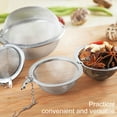 thumbnail image 3 of thinsony Stainless Steel Mesh Tea Ball with Chain Tea Infuser Strainers Interval Diffuser for Drain Rinse Coffee Rice, M, 3 of 8