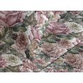 thumbnail image 3 of Ambesonne Roses Quilted Coverlet 2 Pcs, Exotic Garden Wild Floral Art, Twin Size, Sage Green Pink and Blush, 3 of 4