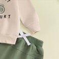 thumbnail image 4 of HCNTES Baby Toddler Boys Fall Clothing Set 0 6 12 18 24 Months 2T 3T 4T Letter Tractor Print Long Sleeve Round Neck Tops Drawstring Pocket Long Pants 2-Piece Outfits, 4 of 6