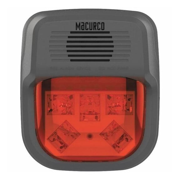 Macurco Horn Strobe Alarm,4-3/4" L,2" W,LED HS-R
