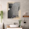 thumbnail image 6 of RADIANCE goods Back Lit Rectangular TouchScreen LED Mirror 3 Color Temperatures 3000K-6000K 32" Height, 6 of 8