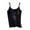 Black, variant on Women's Seamless Camisole with Built-In Bra, Wirefree Padded Shelf Bra Top, Soft Modal Blend Tank for Lounge, Yoga, and Casual Wear