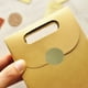 thumbnail image 4 of 40 piezas creativas adhesivas de sellado de encaje redondo adhesivo delicadas etiquetas autoadhesivas pastas DIY cuaderno Scrapbooking decoración de embalaje de regalo (dorado), 4 of 6