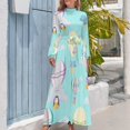 thumbnail image 4 of Vestido largo con estampado de globo aerostático, conjuntos elegantes para mujer, ropa para mujer, novedades 2024, 4 of 5