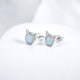thumbnail image 2 of Aretes Miow Two Moon Cat Plata .925 plateado, 2 of 5