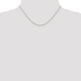 thumbnail image 2 of 14k White Gold 16 Inch .8mm Baby Rope Chain Necklace Pendant Charm, 2 of 9