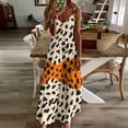thumbnail image 3 of Leopard Print Pattern Sleeveless Dress Woman Fashion Long Dresses Women's Summer Suit Dress Summer 2025 Women, 3 of 7
