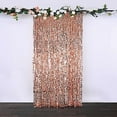 BalsaCircle 8 feet x 8 feet Blush Big Payette Sequin Backdrop Curtain Wedding Party Photo Booth ...
