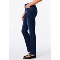 thumbnail image 4 of Woman Within Plus Size Stretch Straight-Leg Clean Jeans, 4 of 6