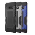 thumbnail image 3 of Samsung TCASAMS10-KNG-GYBK Knight Armor Rubberized Protective Hybrid Case with Shock Absorption & Anti-Slippery Grip for Galaxy S10 - Grey & Black, 3 of 8