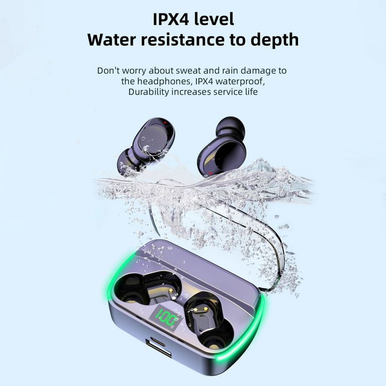 Christmas Savings! SHENGXINY Wireless Earbuds 5.3 Digital Display Wireless  Bluetooth Headset Cool Breathing, Noise Cancellation HiFi Sound Quality