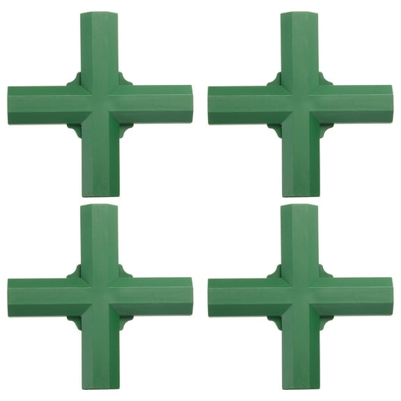 4Pcs 16mm/0.63in 4 Way Greenhouse Frame Connector Pipe Fitting Duty Joint Tool