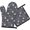 Pioneer Flower Floral Print Pattern-3, variant on Pioneer Flower Floral Print Pattern 1-Pack Oven Mitts Set, Heat Resistant Kitchen Gloves, 7.7" X 12"